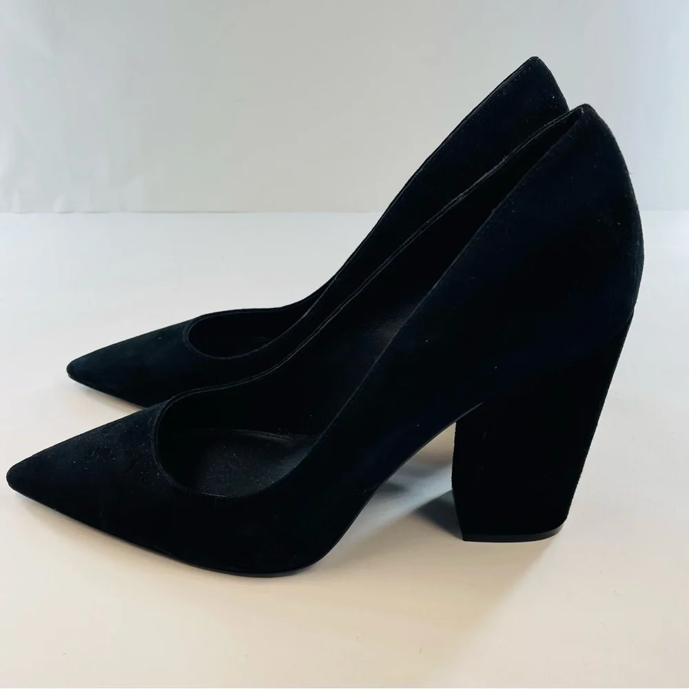 STEVEN MADDEN ZYLER BLACK SUEDE BRAND NEW WOMENS SIZE 11 PUMPS